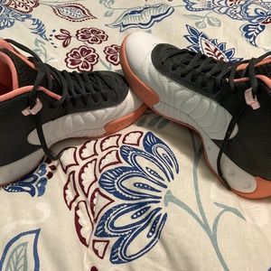 Coral/black and white Jordan Jumpman Pros